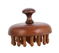 Hemobllo Peigne Massage Cheveux Bois Naturel Brosse Démêlante Portable avec Design Disque pour Chevelu Réduit Fatigue et Stimule Circulation Adapté Cheveux Secs et Mouillés Unisexe