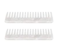 Hemobllo Peignes à Cheveux Antistatiques en Acétate 2 Pièces Taille Compacte pour Femmes Cuir Chevelu Sensible Démêlage Doux Usage Quotidien Voyage