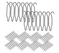 Hemobllo Peignes Fixateurs de Coiffure de U 40 Pièces, Taille Standard, Métal Solide, pour Femmes et Filles, Contrôle des Mèches Rebelles, Coiffage Professionnel Quotidien, Accessoire