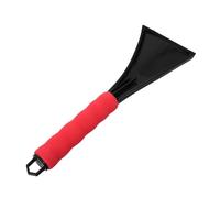 Hemobllo Pelle à Glace Multifonction D’extérieur pour Déneigement Hivernal, Mini Racloir Rouge Poignée Mousse Eva Antidérapante, Outil Léger pour Pare-Brise et Surfaces Gelées