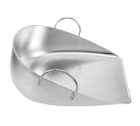 Hemobllo Pelle à Poussière de Nettoyage, Pelle à Ordures Manuelle pour Grains, Acier Inoxydable, Argenté, Résistante à L’Usure, Réduit Les Risques de Dommages aux Récoltes, Professionnels,