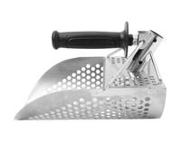 Hemobllo Pelle à Sable Inoxydable pour Détection De Métaux Plage Poignée Abs Ergonomique Large Tête Perforée Tamisage Rapide Et Léger pour Fouille