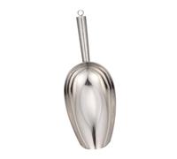 Hemobllo Pelle Acier Inoxydable Multifonction pour Glace Grains de Café et Farine Poignée Droite avec Crochet Cuisine Bar et Restaurant