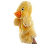 Hemobllo Peluche à Main Canard Jaune Accessoire de et Jeu de Rôle pour Filles pour Activités et Moments Famille