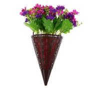 Hemobllo pendentif fleur artificielle décoration suspendue faux décoration de fleurs corbeille Mariage porte fausse fleur panier suspendu fleur suspendue artificielle Plastique Violet,mauve