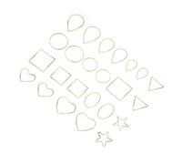 Hemobllo Pendentif Géométrique En Alliage Diy Pour Bijoux, Accessoires Boucles D'oreilles 22 Pcs Mixtes, Artisanat Créatif, Léger Et Polyvalent Pour Fabrication Personnalisée
