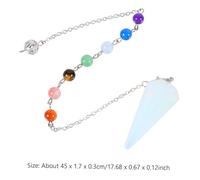 Hemobllo Pendentif Hexagonal Cristal Naturel Accessoire DIY pour et Divination Ornement Élégant pour Hommes et Femmes