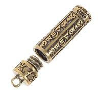 Hemobllo Pendentif Porte-clés En Laiton Ouvrable, Mini Pot Cylindrique Décoratif, Accessoire Artisanal Vintage, Porte-bocal Décoratif, Usage Quotidien, Présent Original