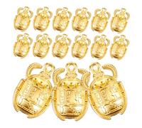 Hemobllo Pendentifs Scarabée Métal Vintage Diy 30 Pièces Pour Fabrication De Bijoux Femme or Solide Charme Égyptien Création Colliers Bracelets Présent Anniversaire
