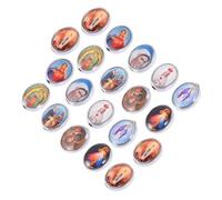 Hemobllo Pendentifs Vierge 40 Pièces Accessoires de Bijoux Religieux Alliage Charms pour Montage de Bracelets et Colliers Style Aléatoire Différentes Figures M Bricolage DIY