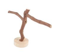 Hemobllo Perchoir Naturel de Vigne pour Perruche Support de Cage avec Poteau à Mâcher Station de Broyage des Griffes pour Oiseaux Accessoire Sécurisé pour Perroquets et Petits Oiseaux