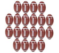 Hemobllo Perles en Bois Rugby 20 Pcs, Perles D'espacement Sportives en Bois Naturel, Accessoires DIY pour Bracelets et Boucles D'oreilles, Loisirs Créatifs, Présent Rugbyman, Décoration