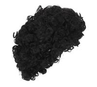 Hemobllo Perruque Afro Courte Noire pour Femmes Cheveux Synthétiques Bouclés Naturels Look Africain Légère et Facile Entretien Maintien Confortable Toute la Journée
