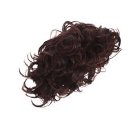 Hemobllo Perruque Courte Afro Bouclée Homme Synthétique Marron Résistante Décoloration Confortable Usage Quotidien Cosplay