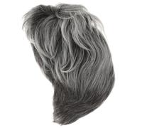 Hemobllo Perruque Courte Grise Synthétique Résistante Chaleur Style Volumineux Confortable et Ajustable pour Fêtes et Cosplay