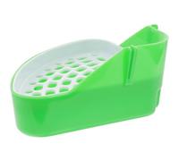 Hemobllo Pet Toilet Tray for Small Animals Detachable Grid Anti-Leak Litter Box for Rabbits Hamsters Guinea Pigs and Chinchillas Easy-to-Clean Bunny Training Toilet in