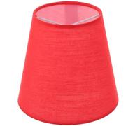 Hemobllo Petit Abat - jour en Tissu Clip - on pour Lampes de Table et Lampes de Sol, Accessoire d'Éclairage en Fer et Tissu pour Cuisine, Chambre, Salon et Salle de Bain (1 - Pack, Rouge)