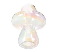 Hemobllo Petite Cloche D'exposition en Verre, Forme Champignon, 5,70 Pouces | Verre Transparent, Protection Anti-poussière, Usage Polyvalent, pour Œuvres et Trésors, Chambre ou Jardin Féerique
