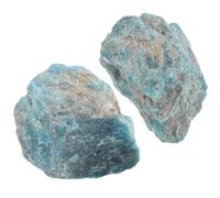 Hemobllo Petits Cailloux Naturels en Pierre de Cristal Décorative Ronde Bleu 2pcs Bords Lisses et Drainage pour Décoration de Jardin et Allées
