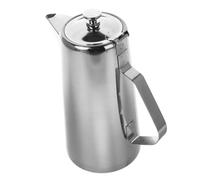 Hemobllo Pichet Inox Épaissi avec Couvercle Plat Capacité Importante pour Thé Glacé et Jus Récipient pour Bureau et Réunions Familiales