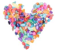 Hemobllo Pièces de Coquilles Naturelles Colorées Irrégulières pour Décoration DIY Carrelage Mosaïque Artisanal Fournitures Bricolage Décoration D’Intérieur Boîte 1 Pièce