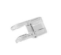 Hemobllo Pied Presseur Transparent Plastique à Bout Ouvert pour Machine à Coudre Domestique Compatible R pour Broderie Reprise et Quilting