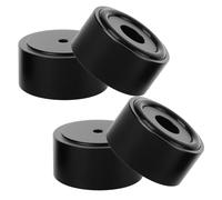 Hemobllo Pieds en Alliage d'Aluminium Lot de 4, Patins Anti-Vibrations Noirs, Base Stable pour Pieds d'Amplificateur et Haut-Parleurs, Accessoires d'Isolation pour Enceintes HiFi