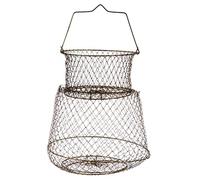 Hemobllo Piège de Filet Métallique Cage à Appâts Portable pour Crevettes Crabes et Poissons Pratique et Durable Outil de Multifonction pour Attraper Truites et Écrevisses