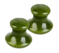 Hemobllo Pierre Champignon De Massage Visage Et Corps 2 Pièces En Quartz, Masseur Corporel Multifonction Pour Soins Spa, Améliore L’éclat Et Raffermit La Peau