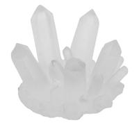 Hemobllo Pierre de Cristal Blanche Grand Modèle pour Aquarium - Décor en Résine et Cristal, Mini Ornements Paysagers Sécurisés pour Poissons, Décorations Aquatiques pour Bettas