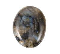 Hemobllo Pierre Naturelle Labradorite pour Équilibre des Chakras Énergie Apaisante et Décoration Zen Pierre Grise d’Origine Tropicale pour Méditation et Yoga
