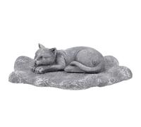 Hemobllo Pierre Tombale Commémorative en Résine Couleur Roche pour Animaux de Compagnie Décoration Extérieure de Jardin Monument Funéraire Solide pour Chiens et Chats Souvenir