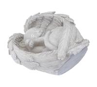 Hemobllo Pierre Tombale Commémorative Résine pour Chat avec Ange Décoratif pour Jardin et Souvenir de Perte Danimal de Compagnie