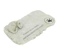 Hemobllo Pierres Commémoratives pour Animaux De Compagnie en Résine Résistante, Statuette Chat Décorative De Jardin, Couleur Mousse, Monument Funéraire Compact Adapté Aux Propriétaires De Chats