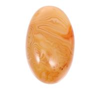 Hemobllo Pierres Naturelles de Sardonyx Roulées 4-5 Cm, Lot Compact Portatif, Cristal Naturel Lisse, Assouplissement des Doigts, Relaxation Musculaire, Aide Mémoire et Sommeil, Présent Santé Seniors