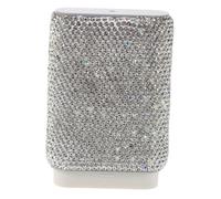 Hemobllo Pilulier Journalier Portable avec Décorations Cristal Boîte Compartiments pour Matin Midi Soir Organiseur Petit et Léger pour Poche Bureau Voyage et Main