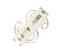 Hemobllo Pince à Billets Fine en Acier Inoxydable, Pince Métallique Compacte Multi-usages, Porte-Cartes Pratique pour Bureau Et Maison, Clip Porte-Billets Petit Format Acier Brossé