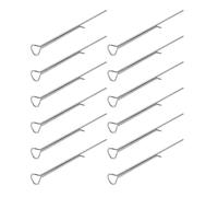 Hemobllo Pince à Mèche de Bougie en Acier Carbone Argenté Outil de Fabrication de Bougies Facile à Utiliser 12 Pièces Dispositif de Centrage de Mèche pour de Bougies