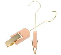 Hemobllo Pince à Vêtements Ménagère en Bois et Acrylique, Compacte et Pratique, Lot de 2 Clips pour Suspendre Chaussures, Chapeaux et Accessoires, Cuisine et Salle de Bain