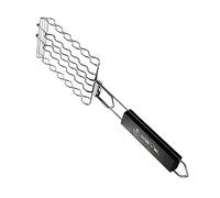 Hemobllo Pince Barbecue Inoxydable avec Maille Grill pour Kebab Steak et Légumes Outil Pratique pour Barbecue Durable