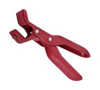 Hemobllo Pince pour Plat Chaud Multifonction Rouge, Pinces Récupératrices de Bols Anti-brûlure, Tête Antidérapante Résistante à Haute Température, Ustensile Cuisine Sécurisé pour Plaques,