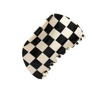 Hemobllo Pince Requin Pour Cheveux Femme Taille Moyenne Noir Et Blanc à Motif Carreau Pince Coiffure Barrette Usage Quotidien Bain