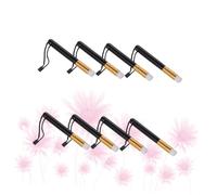 Hemobllo Pinceaux De Nettoyage Pour Faux Cils 8 Pièces Taille 12x1,4 Cm Poils En Nylon Noir Et or Nettoyage Maquillage Greffe De Cils Accessoires De Salon Visage