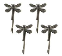 Hemobllo Pinces à Cheveux Libellule Métal Vintage Lot de 4 Épingles Latérales Accessoires pour Cheveux Bouclés et Coiffures Élégantes