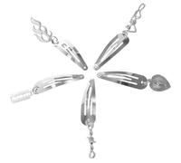 Hemobllo Pinces à Cheveux Métalliques Gothiques 5 Paires Style Années 2000 Barrettes à Pression pour Filles Fête Cosplay Accessoires Vintage