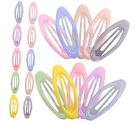 Hemobllo Pinces à Cheveux Mignonnes Crème 2 Pièces, Taille Ovale, Barrettes pour Filles, Clip Doux pour Discipliner Mèches Rebelles, Accessoire Coiffure Quotidien et Fête