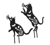 Hemobllo Piquets Décoratifs Métalliques pour Animaux Décoration de Jardin Joyeuse et Colorée Piquets de Cour en pour Fête et Festival Insertion Facile au Sol
