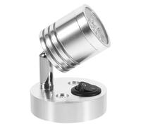 Hemobllo Plafonnier LED 4000k 12v 3w en Aluminium pour Camping-car Bateau | Éclairage Intérieur Argenté, Fixation Murale Orientable, Remplacement Direct, Fonctionnement Froid, Cabine Cuisine