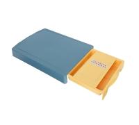 Hemobllo Planche à Découper Coulissante Multifonctionnelle en Acrylique Transparent, avec Tiroir Intégré et Bac de Rangement, Antidérapante, pour Fruits et Légumes, Gain de Place