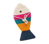 Hemobllo Planche à Gratter pour Chat Sisal Colorée Durable Forme de Poisson Tapis de Jeu Aux Morsures pour et Protection Meubles et Habitudes de Griffades